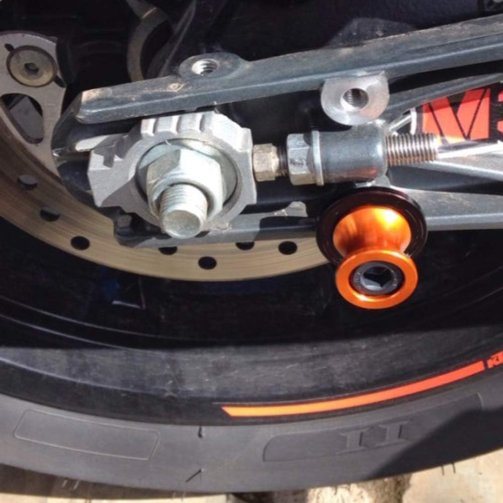 Orange 10MM Motorcycle Swing Arm Sliders Spools CNC Swingarm Arm Stand Screw For KTM Duke 125 200 2012-2015 Duke 390 2013-2015: Automotive