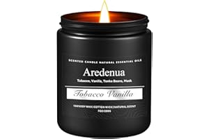 Candles for Men - Masculine Scents, Strong Scented Soy Candle with 12% Fragrance Oil, 7oz 50 Hour Burn Time, Handmade Candle 