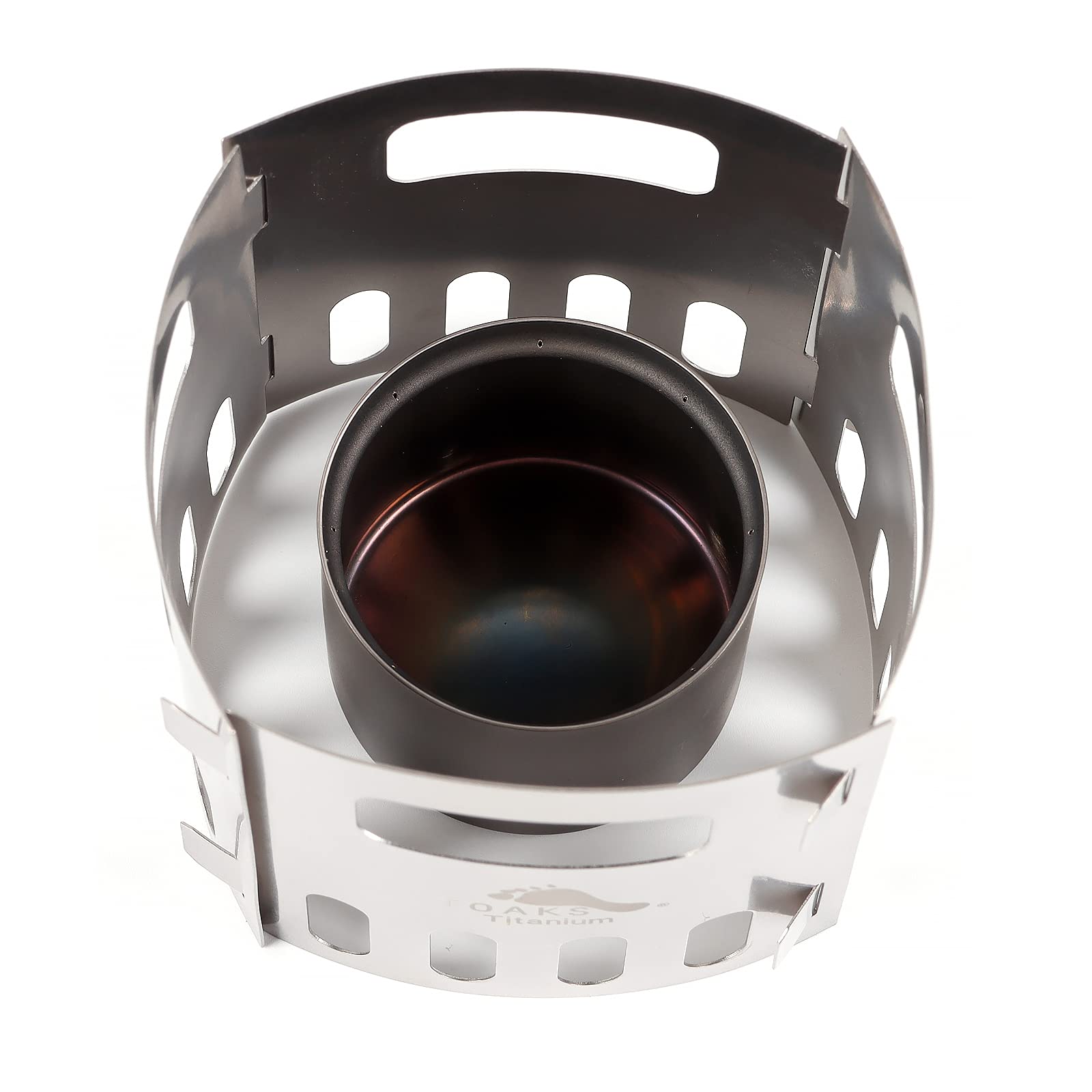 TOAKS Titan Alcohol Stove and Stand, Camping Survival in the Wild Travel (Alcohol Stove + 4 Stands)