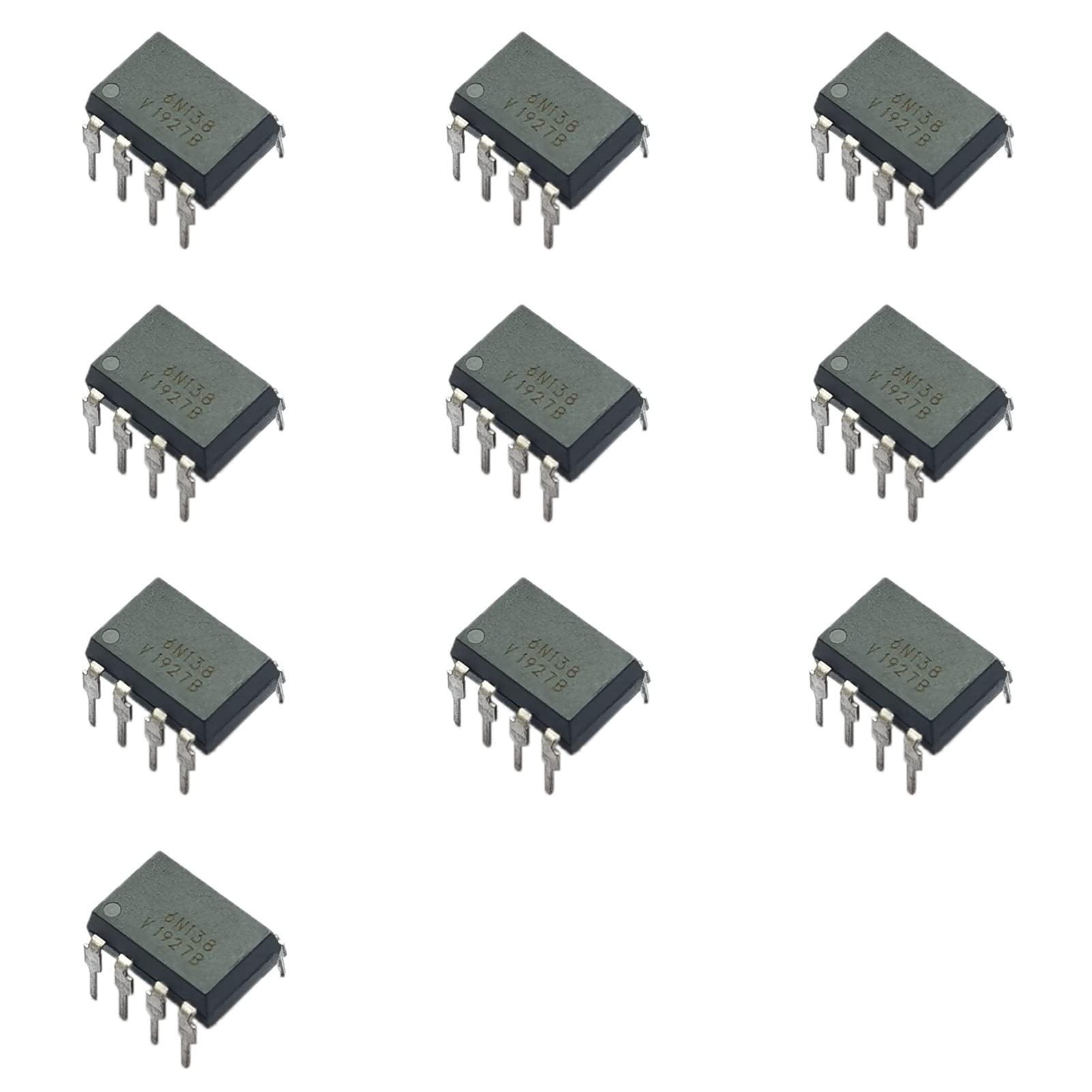 Photo 1 of Bridgold 10pcs 6N138 138 6N High Speed Optocoupler, 100 kBd, Low Input Current, Photodiode Darlington Output?8-Pin.