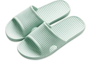 VIDSID Shower Slippers for Women Men, Quick Drying Lightweight Non Slip Open-toe EVA Travel-friendly Breathable Shoes Slide Slippers for Bathroom,House Slipper,Outdoor
