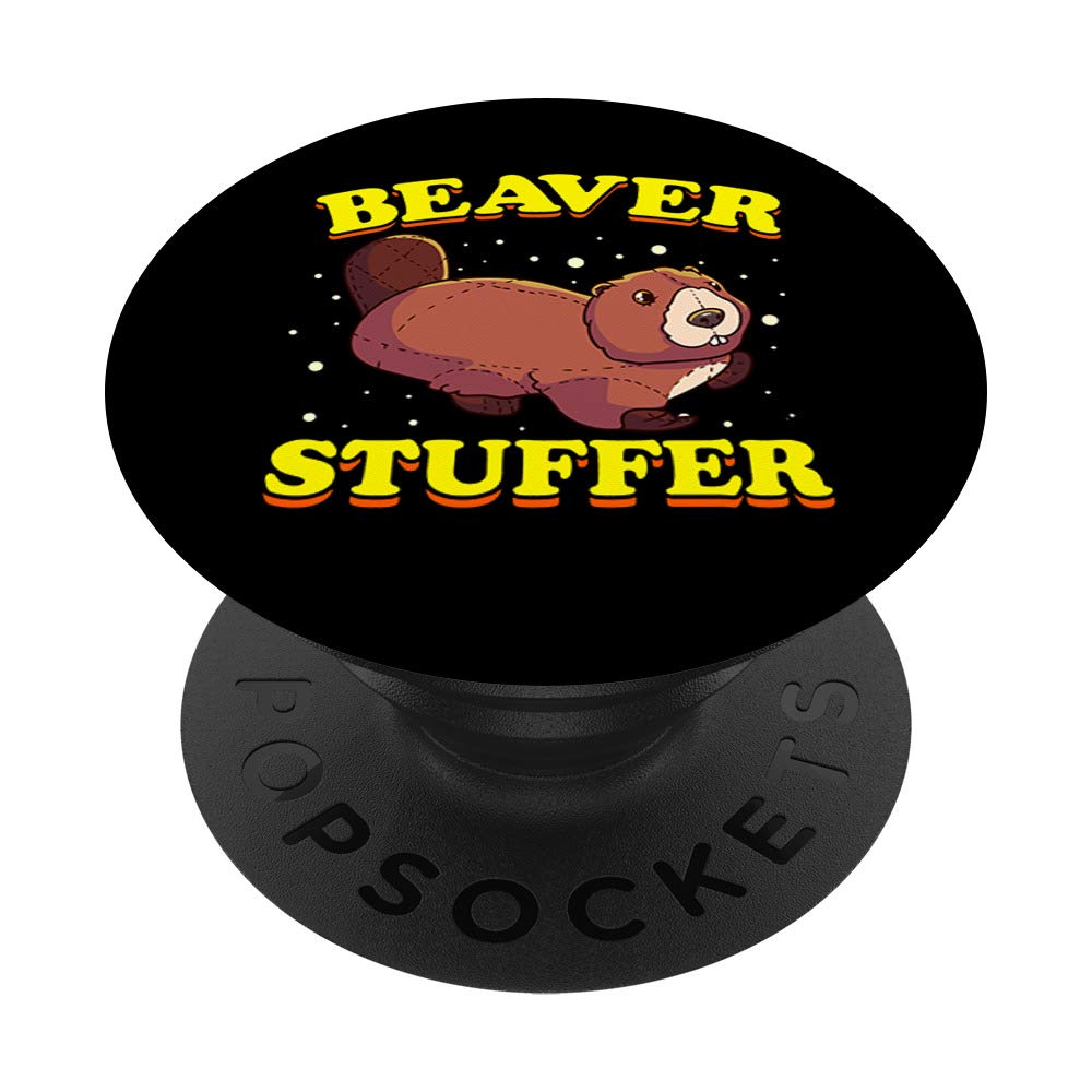 Funny Taxidermy Stuffing Beavers PopSockets PopGrip: Swappable Grip for Phones & Tablets