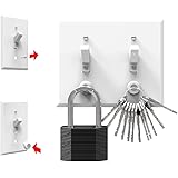 KeyCatch Magnetic Key Holder And Organizer from KeySmart - A Modern Key Rack That Easily Installs By Screwing Into Your Lightswitch Panel - Holds Up To 3 lbs (Pack of 3)