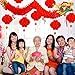 Bememo 21 Pieces Chinese New Year Dragon and Chinese Red Lanterns Decoration for Chinese Spring Festival New Year Wedding