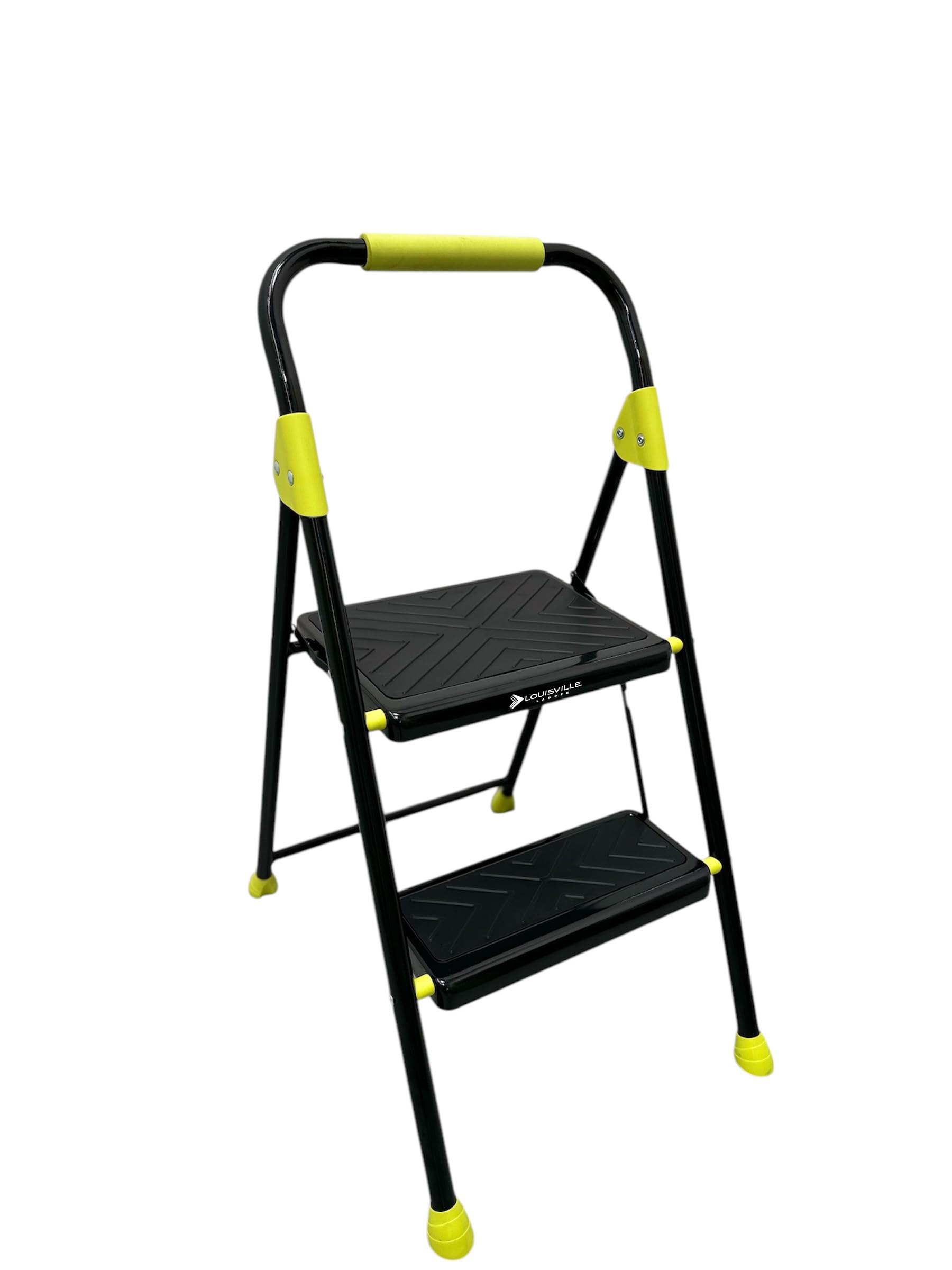 Photo 1 of Louisville Ladder Qwik Step 2 Step Ladder, Step Stool with Anti-Slip Step, 375lb Load Capacity, L-4461-02