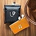 UT Wire Pocket Earbud Earphone Case Pouch Bag Organizer, Orange