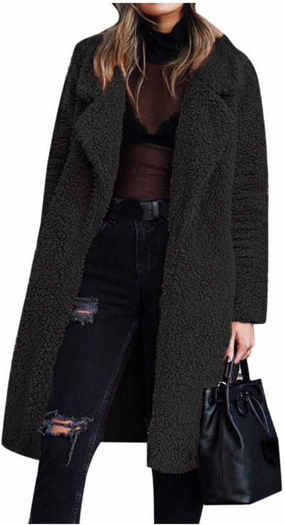 Faux Fur Coat Women Warm Teddy Bear Coat Ladies Fur Jacket Female Teddy Outwear Plush Overcoat Long Coat