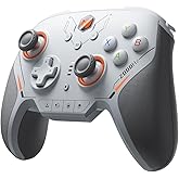 BIGBIG WON BLITZ 2 Pro PC Video Game Controller, TMR Electromagnetic Joystick,2000Hz Wireless Polling Rate,1000Hz Gyroscope,16 Mechanical Buttons,PC+Mobile APP Gamepads for FPS Games-Gray