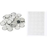 PIXNOR 100pcs Flaschenverschlüsse Linerless 120St Klebstoff Bottle Cap Aufkleber