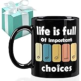 Gououoii Life is Full of Important Decisions Golf Mug - Golf Gifts for Men - Gifts for Golfers - Funny Christmas Golfers Gift for Dad Uncle Friends 11 OZ