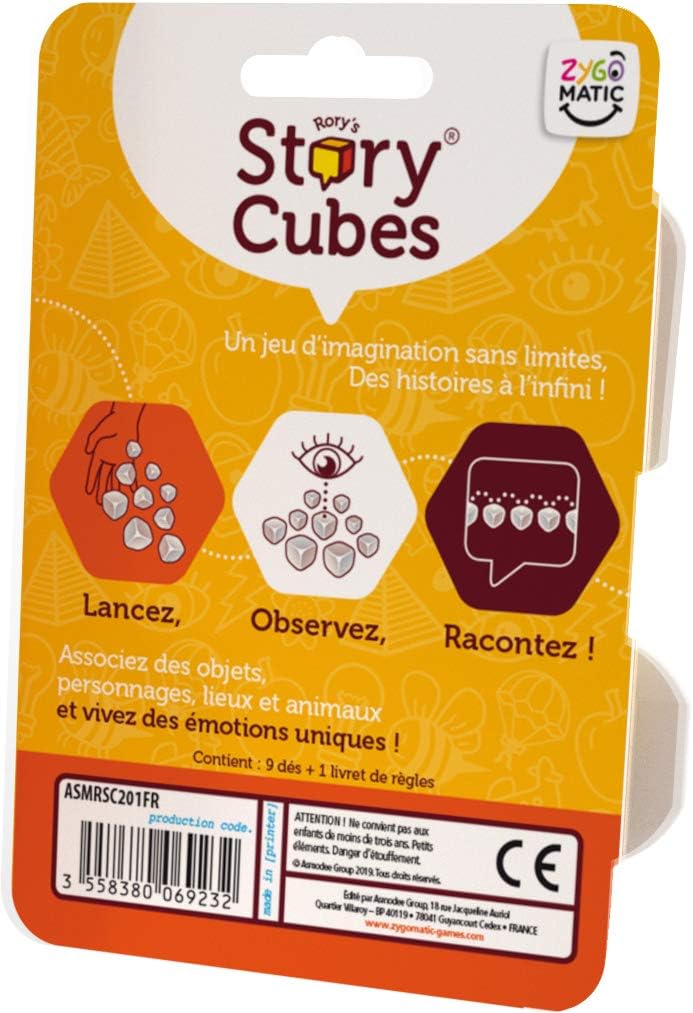 Asmodee- Rory's Story Cubes: Original (Metal Box), ASMRSC201FR, Multicolor, 3 x 11.5 x 16.5 cm - Image 3