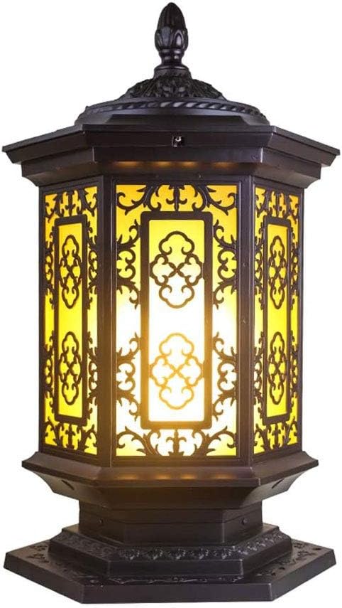 China Aluminio Europa Impermeable E27 Lámpara de pilar exterior para