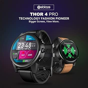 Zwbfu Zeblaze Thor 4 Pro 4G LTE Smart Watch Phone Android ...