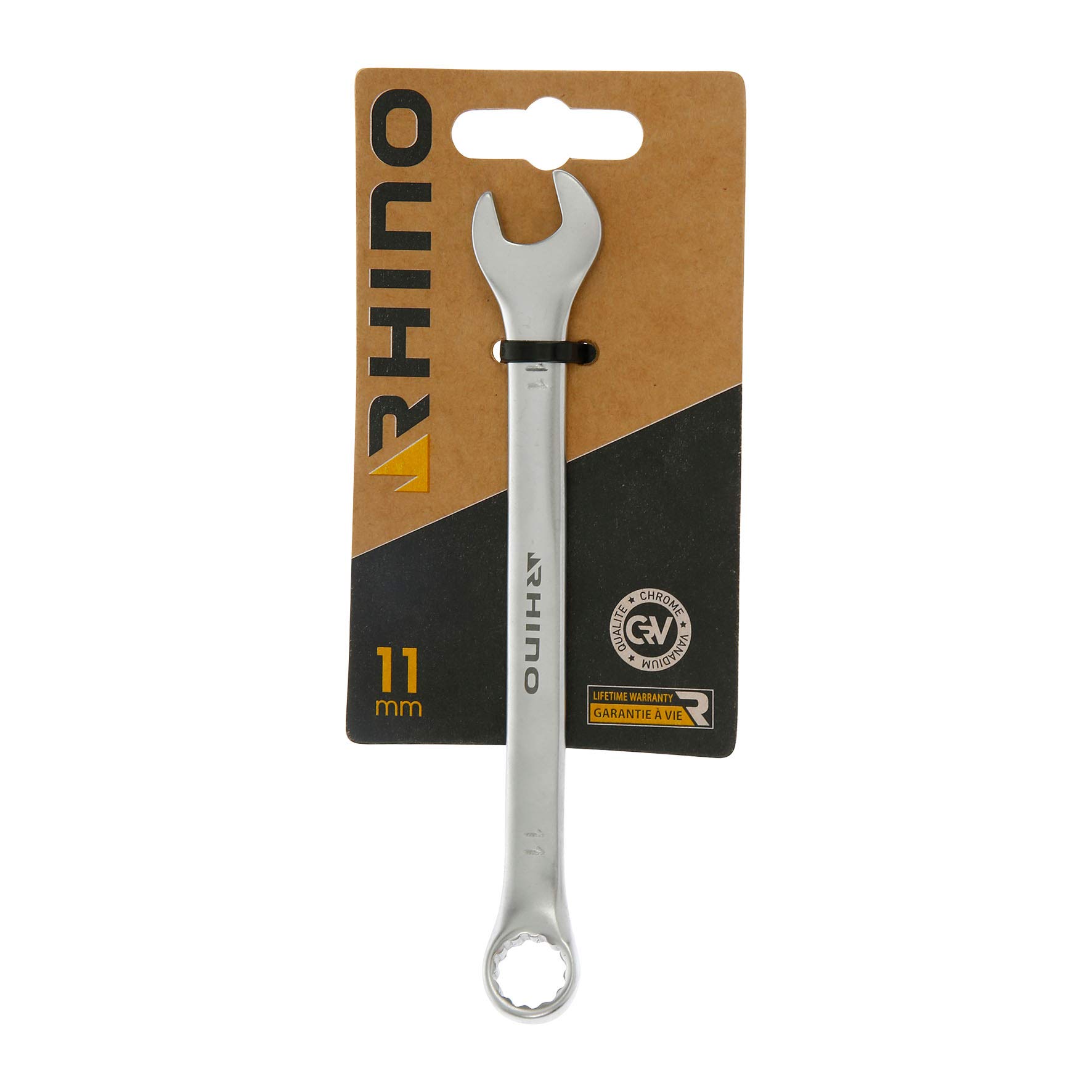 Rhino 11 mm, Open-end Spanner Combined, Diameter, Manufactured from Steel (Chrome Vanadium), Various, Nc