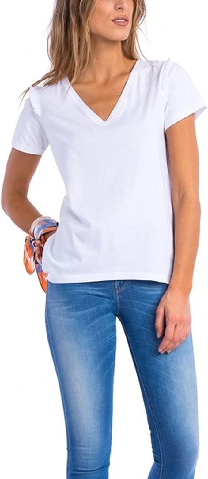 tee shirt lacet femme
