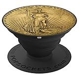 Gold Double Eagle Coin Collector - PopSockets Grip