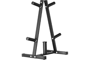 Bongkim Weight Tree and Rack - Olympic Weight Plate Holder, Home Gym Storage
