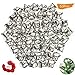 50 Pack 1 Inch Jingle Bells Christmas Silver Jingle Bells For Craft Festival Decoration With 30 Meter Red Cord and 12 Bowknots