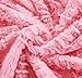 DaDa Bedding Luxury Faux Fur Throw Blanket - [ Non Shedding - Machine Washable] Fluffy Super Cuddly Soft Roses Sherpa Backside - Warm Plush for Lap or Sofa - Bright Vibrant Pink & White - 63