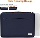 TECOOL 14 Inch Laptop Sleeve Case Protective with Handle Dark Blue view 7