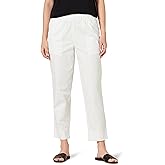 Amazon Essentials Women's Stretch Cotton Pull-on High Rise Relaxed-Fit Ankle Length Pant