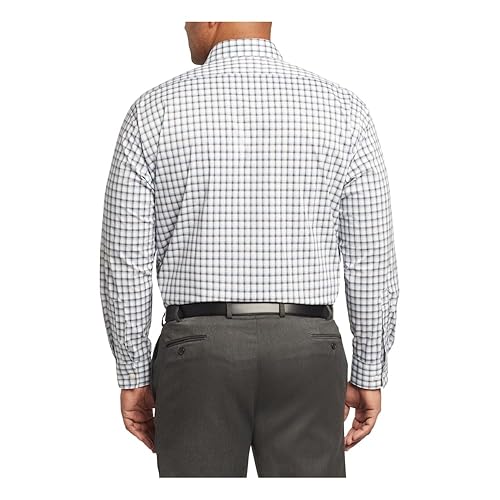 Van Heusen Men's Big Fit Dress Shirt Ultra Wrinkle Free Flex