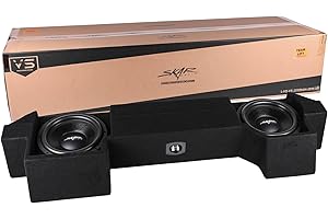 Skar Audio Dual 12" Loaded Sealed Subwoofer Enclosure Compatible with 2019-2025 Ram 1500 (5th Gen) Crew Cab Trucks