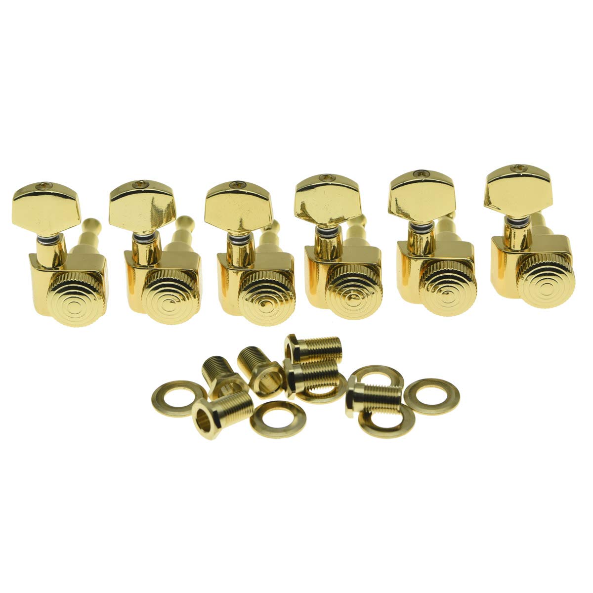 Gold 2 Pin Locking Tuners Tuning Keys Pegs Machine Heads for American Stratocaster/Telecaster Strat/Tele