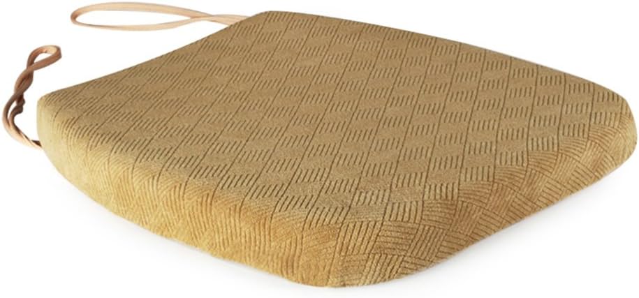 GZZ Plaid slow rebound cushion, cushion, memory foam chair, office rounded straps, non-slip mat, upholstery