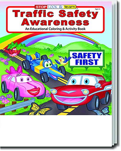 Traffic Safety Awareness Kid's Coloring & Activity Book in Bulk (25-pack)