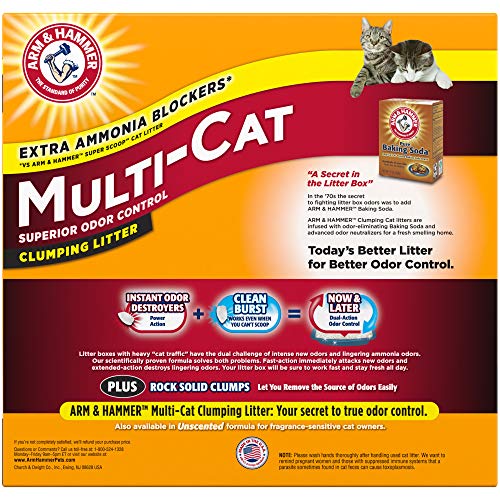 Arm & Hammer MultiCat Clumping Litter, Scented 20lb Box Pricepulse