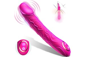 Vibrating Penis Realistic Dildo Vibrator with 10 Powerful Vibration Modes, Women Sex Toy Clitoris Anal Vagina G Spot Vibrator