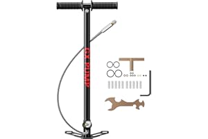 GX PUMP C3 PCP Hand Pump with Filter, 30Mpa/4500Psi PCP Air Rifle Filling Stirrup Pump,Stainless Steel Body for Paintball,Scu