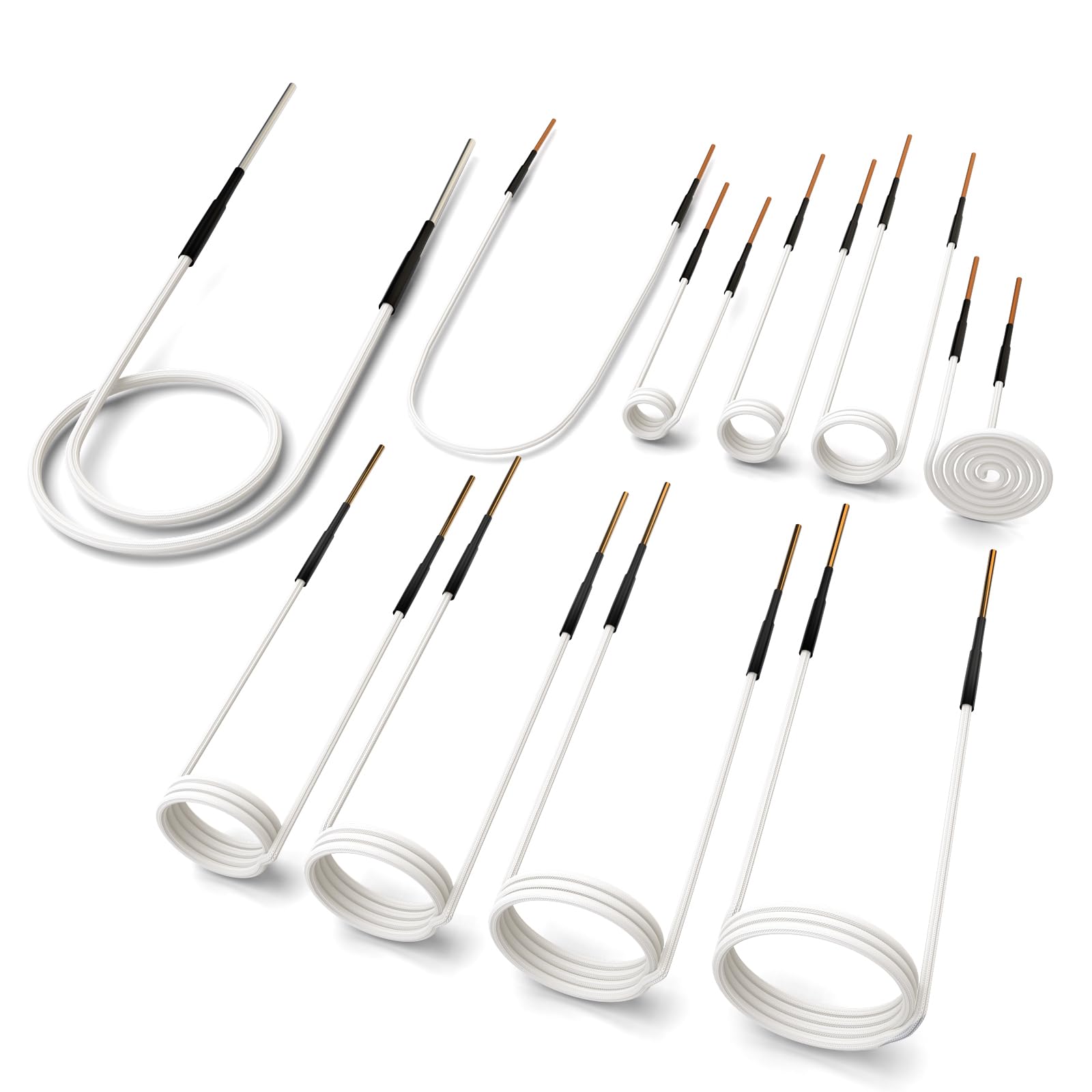 Photo 1 of 10Pcs Induction Heater Coil Kit, Screw Descaling Coils with 10 Different Sizes, Flexible and Durable, for Magnetic Induction Heaters, Removing Rusty Bolts and Nuts