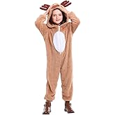 Seasons Christmas Costume Reindeer Child Costume Unisex Deer Animal Onesie Party Jumpsuit