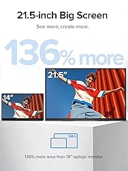 EPORMOT Portable Monitor 21.5 inch 120hz for