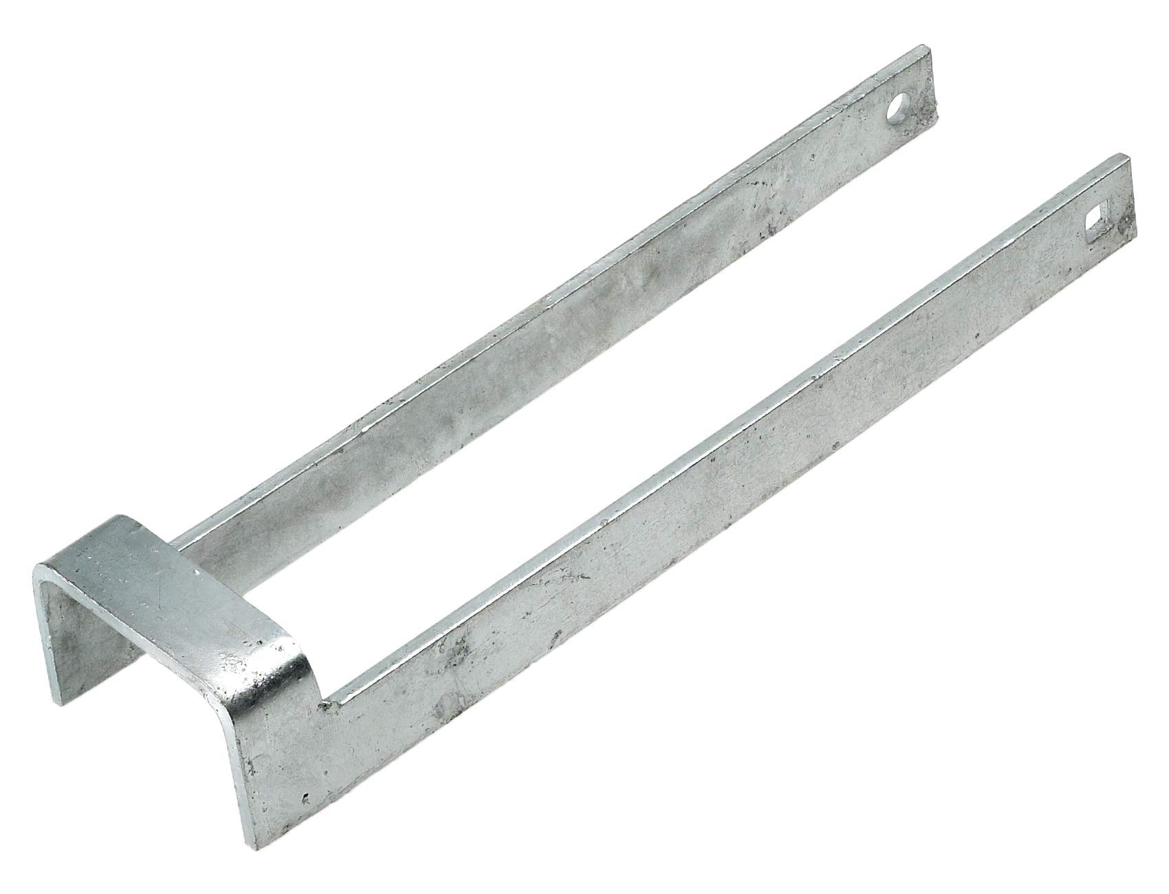 Throw Over Loop Gate Latch 3" Wide Galvanised or Black 14" Long Throwover (Galvanised)