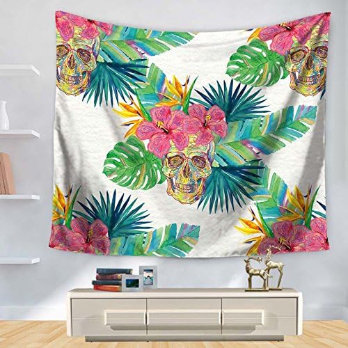 Tropical plants fresh flowers Home Furnishing tapestry Flamingo beach printing wall hanging decorative rugs,gt1130 130 - 150 1