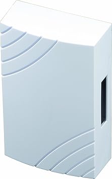 SCS SEN4138456 Elektromechanische Türklingel, kabelgebunden, mit eingebautem Transformator, Weiß