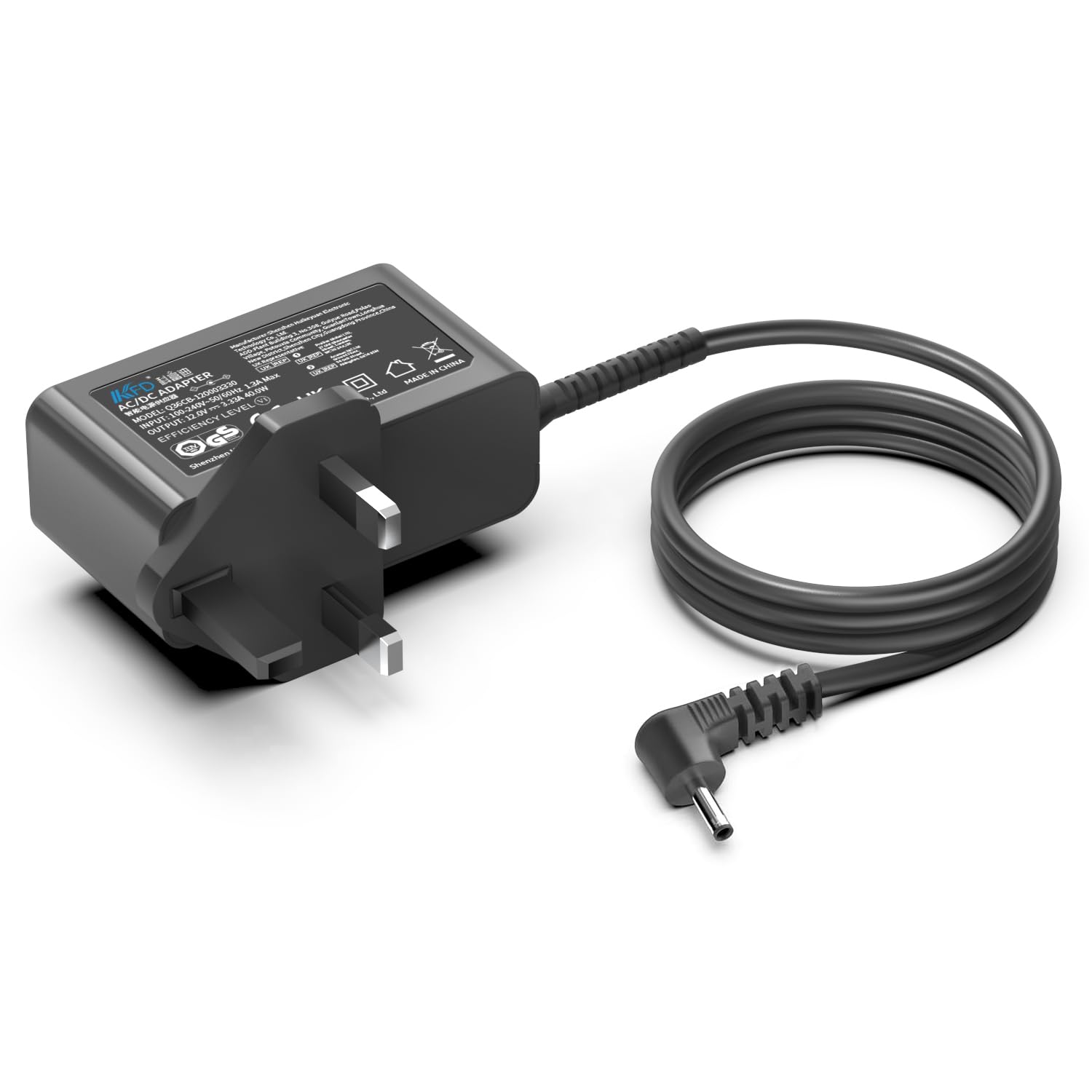 KFD 12V 3A 2A Laptop Charger for Chuwi HeroBook AeroBook LapBook GeoFlex GeoBook 3 GeoBook 2E Teclast F7 Plus F15 X11 X16 SGIN X15 M15/M15 Pro M17 M17 Pro Fusion5 C60Bv2 jumper EZBOOK S5 Power Adapter