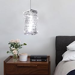 Cainjiazh Crystal Pendant Light Fixture Modern