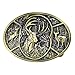 Men's Deer Hunting Woods Buck Southern Antler Head Belt Buckle Gold