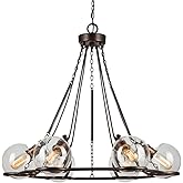 Forte 2706-06-32 Six Light Chandelier, Bronze