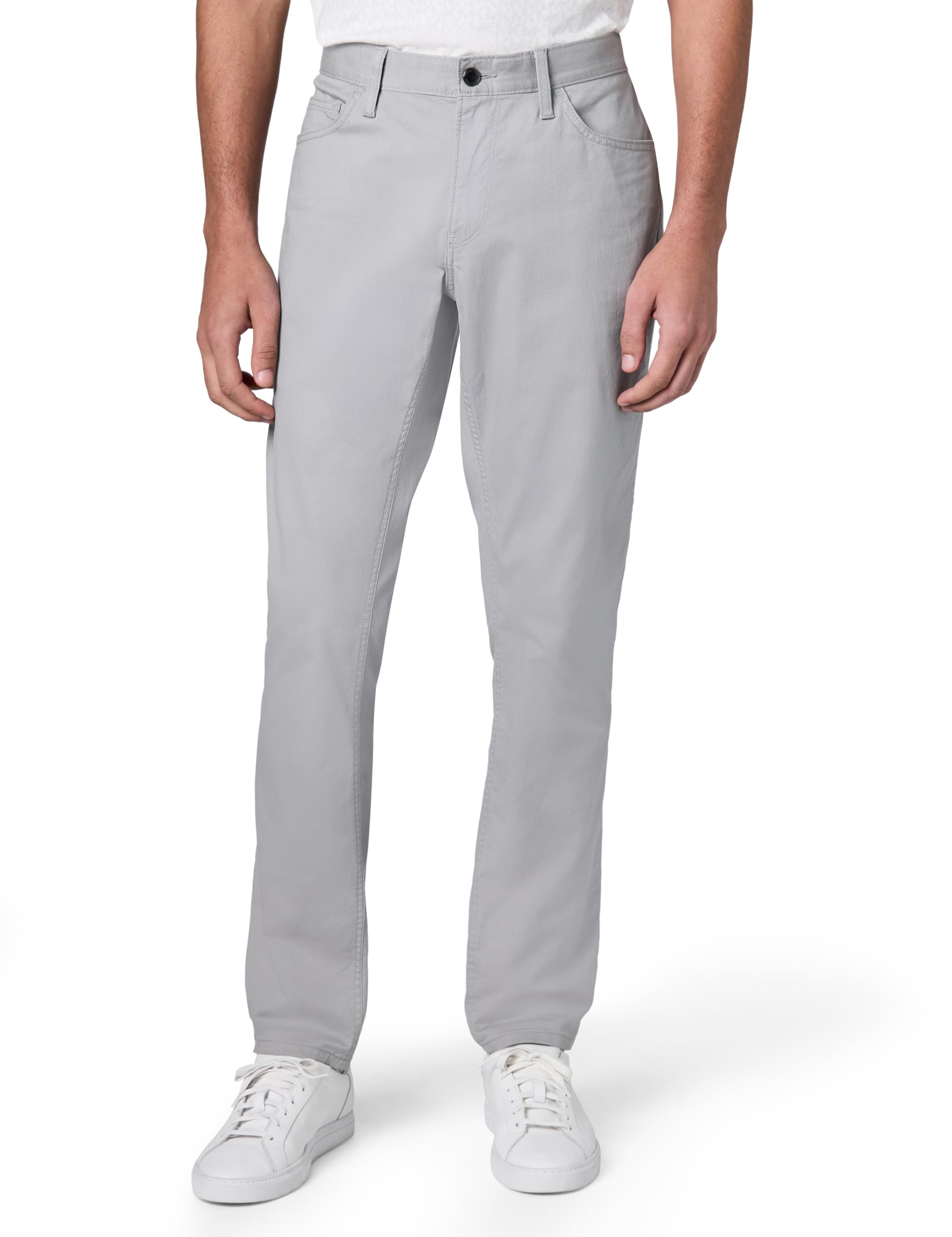 Michael Kors Men’s Parker 5 Pocket Stretch Pant, Rock Grey, 34/30