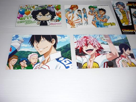 Amazon 弱虫ペダル グッズ 個セット まとめ ブロマイド イラストカード ポストカード 総北学園 箱根学園 おもちゃ ホビー