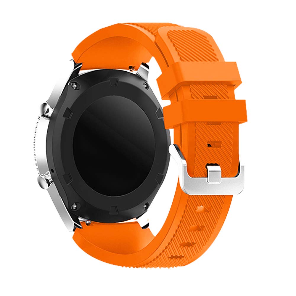 Syxinn Compatible with Strap Gear S3 Frontier/Classic/Galaxy Watch 46mm Straps Band 22mm Soft Silicone Replacement Wristband Bracelet Sport Strap for Galaxy Watch 3 45mm/Gear S3/Moto 360 2nd Gen 46mm