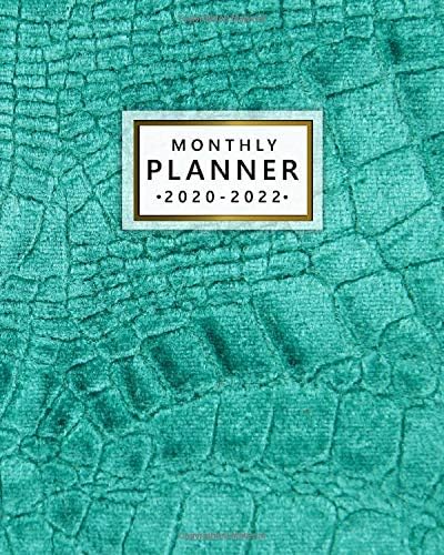 2020-2022 Monthly Planner: Adorable Faux Crocodile Leather Three Year Monthly Organizer with 36 Months Spread View Calendar - Pretty Glossy 3 Year Monthly Schedule Agenda & Business Notebook Paperback – October 5, 2019