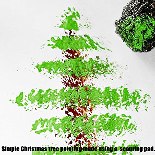 QY 6PCS Stainless Steel High Density Cleaning Sponges Metal Scrubber Scouring Pad Ball for Home Kitchen Pot Pan Dish Wash Cleaning - Thumbnail 6