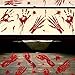63Pcs Bloody Handprints Footprints Bloodstains Stickers Hand-Foot Ratio In Adults Halloween Party Decorations Vampire Zombie Party Favors Supplies Floor Window Clings 10 Sheets