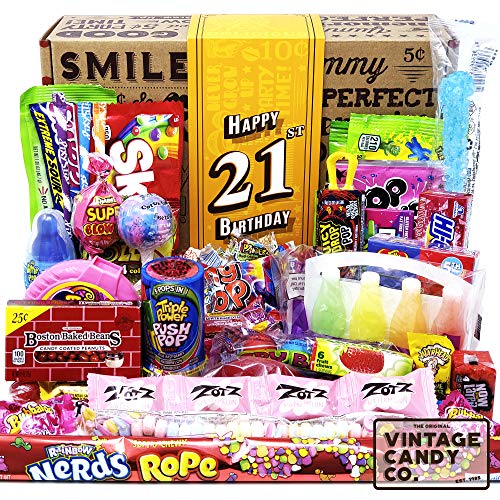 VINTAGE CANDY CO. 21ST BIRTHDAY RETRO CANDY GIFT BOX 1999 Decade